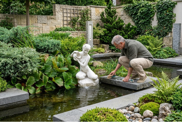 Fontaine Figure Statue Figurines Sculpture Antique Statues Sculptures Jardin