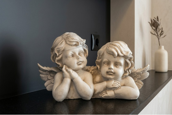 Ange gardien de la tombe Décoration funéraire Pierre de décoration Figure