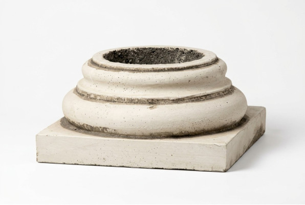 Base pour colonnes, colonne, fondation, jardin, blanc, patio, chiffres