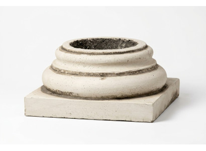 Base pour colonnes, colonne, fondation, jardin, blanc, patio, chiffres