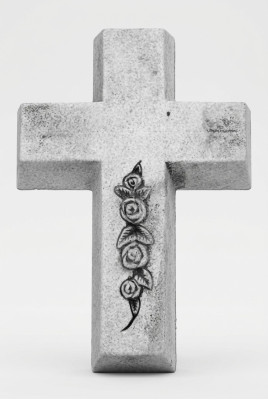 Croix de l'ange gardien grave Ornement funéraire en pierre Statue de figurine de pierre