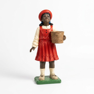 Conception Enfant Fille Noire Figure Statue Sculpture Figures Sculptures Décoration 7061