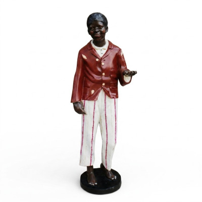 Conception Figure Noire Statue Sculpture Figurines Sculptures Décoration Décoration