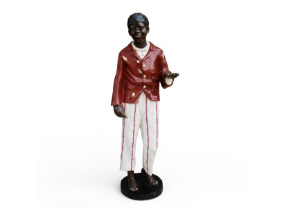 Conception Figure Noire Statue Sculpture Figurines Sculptures Décoration Décoration