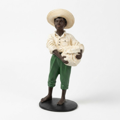 Garçon design avec sac Figurine Statue Sculpture Figures Sculptures Décoration 7088