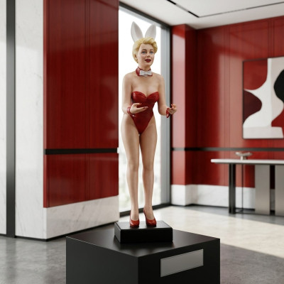 Conception Lapin Danseur Figurine Statue Sculpture Figures Sculptures Décoration Décoration