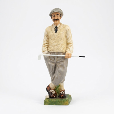 Conception statue de figure de joueur de golf sculpture figures sculptures décoration décoration 7610