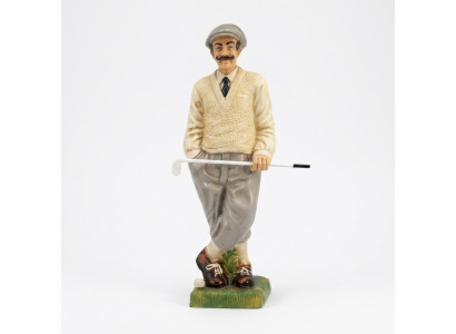 Conception statue de figure de joueur de golf sculpture figures sculptures décoration décoration 7610
