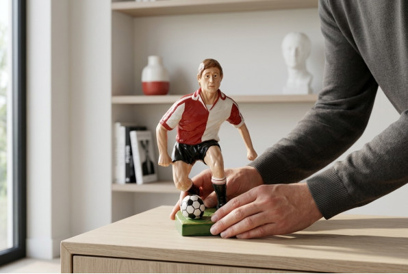 Conception de sculpture de statue de chiffre FussbAll r II Figures Sculptures Décoration 7614