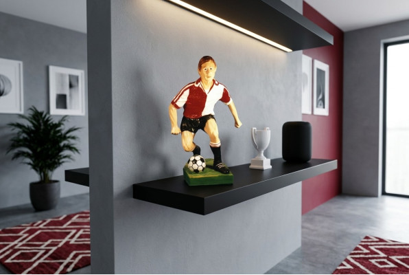 Conception de sculpture de statue de chiffre FussbAll r II Figures Sculptures Décoration 7614