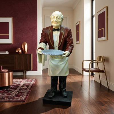 Conception servant figure statue sculpture figures sculptures décoration stand décoratif