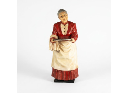 Stand de service Figure de grand-mère Statue Sculpture Figurines Sculptures Décoration
