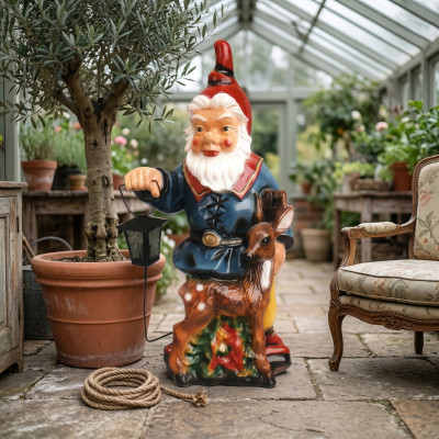 Conception Nain Jardin Lanterne Figure Statue Sculpture Figures Sculptures nouveau 8836