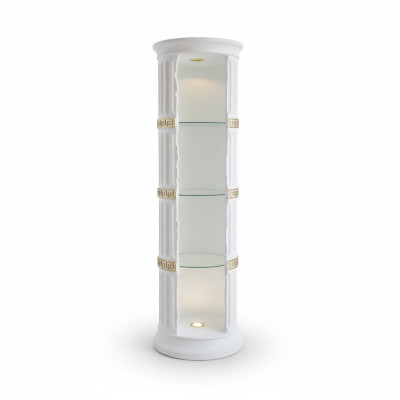 Vitrine de conception Étagère Colonne en verre Bar Vitrines Étagères Armoire Salon 1882 nouveau