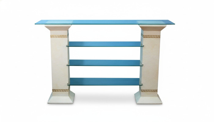 Vitrine Design Étagère Colonne en verre Armoire Vitrines Étagères Armoire Salon 1865