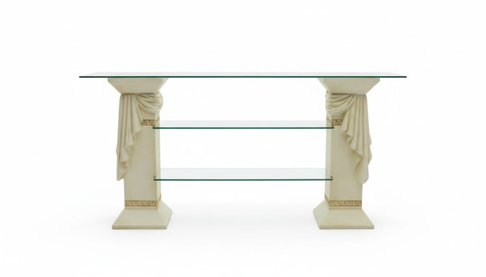 Vitrine Design Étagère Colonne en verre Armoire Vitrines Étagères Armoire Salon 1856