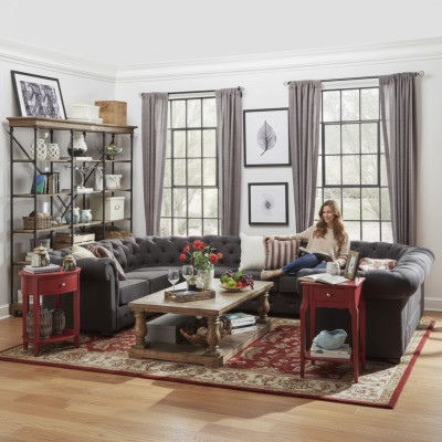 XXL Grand canapé Chesterfield Ensemble de salon Canapé Canapé Angle Canapé U-forme Canapés neufs