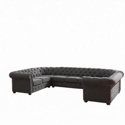 XXL Grand canapé Chesterfield Ensemble de salon Canapé Canapé Angle Canapé U-forme Canapés neufs