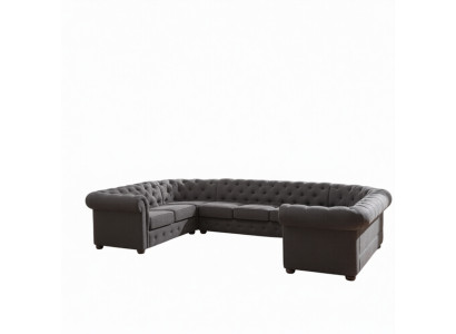 XXL Grand canapé Chesterfield Ensemble de salon Canapé Canapé Angle Canapé U-forme Canapés neufs
