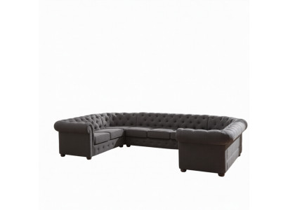 XXL Grand canapé Chesterfield Ensemble de salon Canapé Canapé Angle Canapé U-forme Canapés neufs