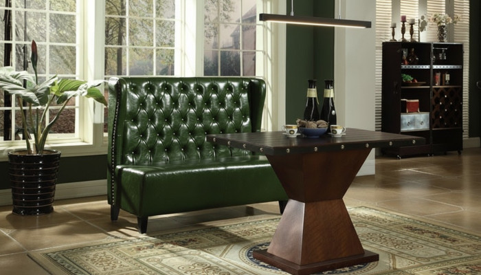 Canapé Chesterfield Pouf Banquette siège Vert Salle d'attente Salon Bureau Canapés neufs