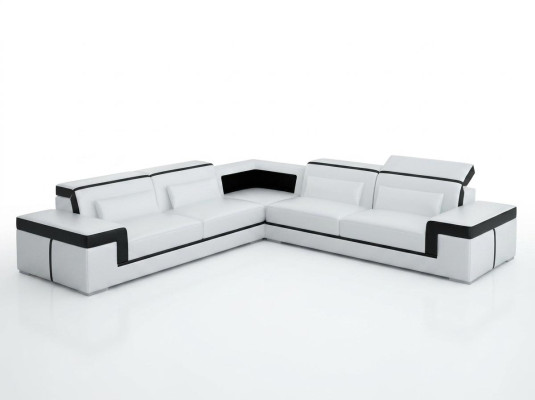 Canapé en cuir Canapé Paysage vivant Canapé d'angle Suite d'angle Design Canapé moderne G8020B