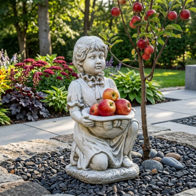 Sculpture de figurine d'enfant Statue de figures décoration de figurine Design de décoration de jardin Décoration de patio