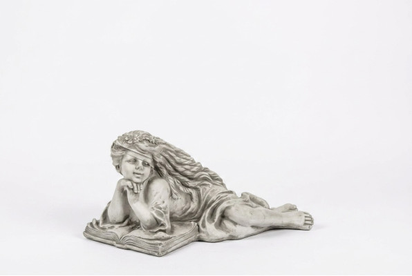 Figurine de jardin ange jardin 26cm figurine étang personnes en pierre moulée