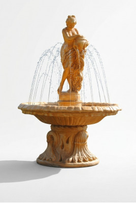 Fontaine de jardin Bassin de fontaine de jardin 155cm Fontaine en pierre Fontaine de jardin Fontaine Nouvelle
