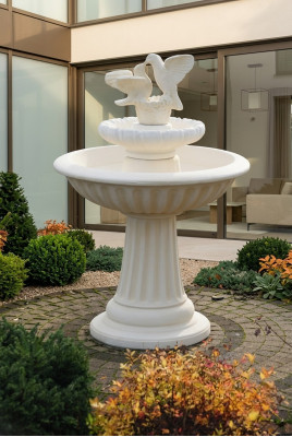 Fontaine décorative fontaine 136cm sculpture fontaine décoration fontaine de jardin étang nouveau