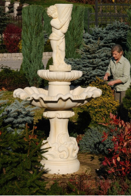 Font de jardin Fontaine de bassin de jardin Fontaine en pierre Fontaine de jardin Fontaine en pierre