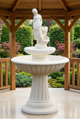 Fontaine décorative fontaine 162cm sculpture fontaine décoration fontaine de jardin étang nouvelle