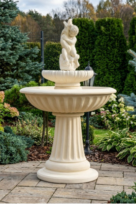 Fontaine décorative fontaine 150cm sculpture fontaine décoration fontaine de jardin bassin nouveau