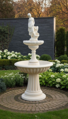 Fontaine décorative, sculpture de fontaine de 197 cm, décoration de fontaine de jardin, nouvel étang de fontaine.