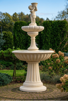 Fontaine décorative sculpture de fontaine 187cm décoration de fontaine de jardin étang nouveau