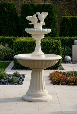 Fontaine décorative sculpture de fontaine 171cm décoration de fontaine de jardin étang nouveau