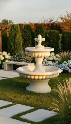 Fontaine décorative fontaine 157 cm sculpture fontaine décoration fontaine de jardin étang neuve
