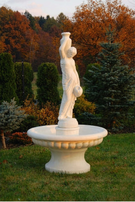 Fontaine décorative, figure de fontaine de 206 cm, décoration de fontaine de jardin, fontaine de bassin.