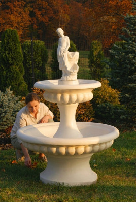 Fontaine décorative 163cm sculpture fontaine décoration fontaine jardin étang nouveau
