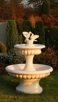 Fontaine décorative sculpture fontaine 138cm décoration de fontaine de jardin bassin nouveau