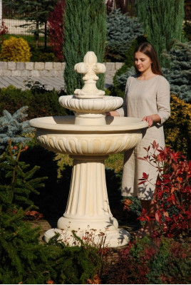 Fontaine de jardin Fontaine bassin 138cm Fontaine en pierre Fontaine de jardin Fontaine nouvelle