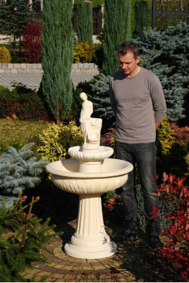 Fontaine de jardin Fontaine étang Fontaine 164cm Fontaine en pierre Fontaine de jardin Fontaine Nouvelle