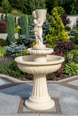 Fontaine décorative sculpture de fontaine décoration de fontaine bassin de jardin nouvelle 174cm