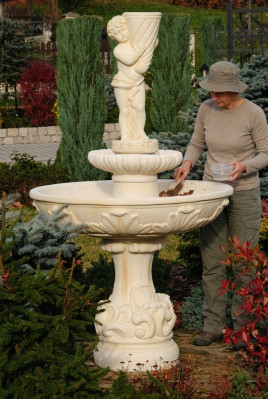 Fontaine Grenouille Fontaine Fontaine en Pierre Fontaine de Jardin Fontaine Fontaine 170 cm