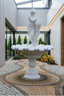 Fontaine décorative sculpture de fontaine décoration de fontaine fontaine de jardin bassin nouveau 229cm