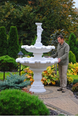 Figurine de fontaine décorative 197cm décoration de fontaine fontaine de jardin étang