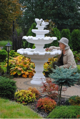 Fontaine de jardin Bassin Fontaine 175cm Fontaine en pierre Fontaine de jardin Fontaine Fontaine nouvelle