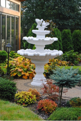 Fontaine de jardin Bassin Fontaine 175cm Fontaine en pierre Fontaine de jardin Fontaine Fontaine nouvelle