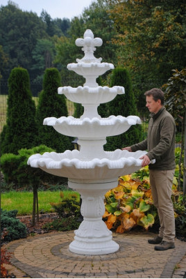 Fontaine de jardin avec bassin et fontaine 224 cm en pierre Fontaine de jardin Fontaine Fontaine nouvelle