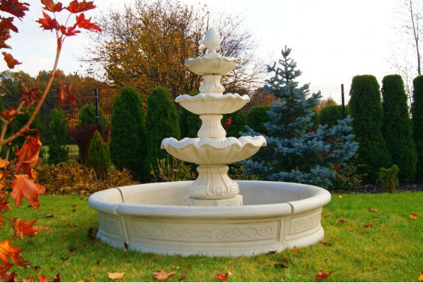 Fontaine décorative sculpture de fontaine bassin de jardin décoratif nouveau 195cm